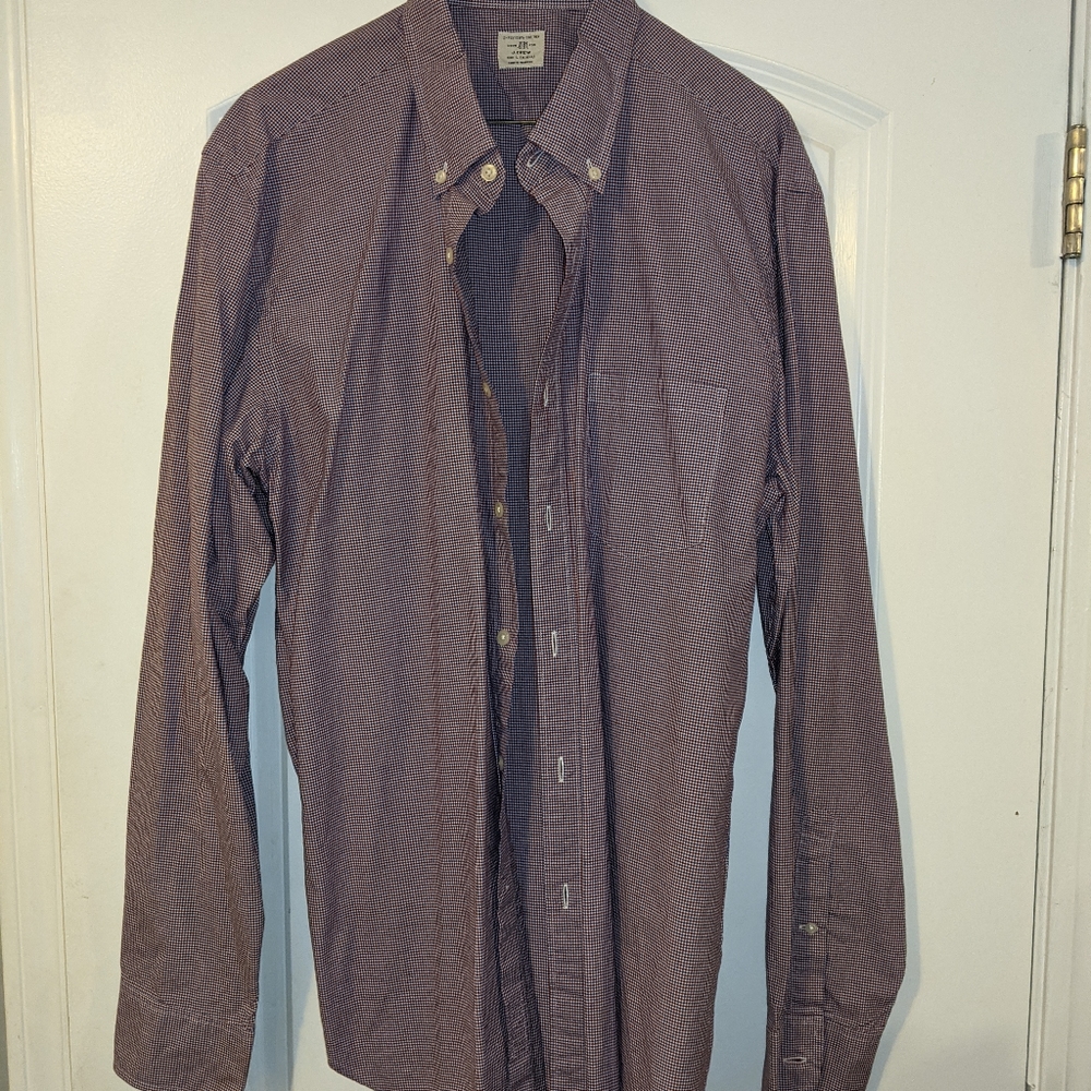 Mens J crew large button up shirt